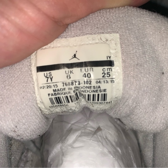 Nike Air Jordan XI 11 Retro Low Size 7Y Youth Basketball Sneakers Gray NBA - Picture 8 of 10